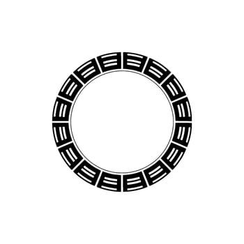Geometric Circle Pattern, Minimalist , Circular Motif, Flat vector