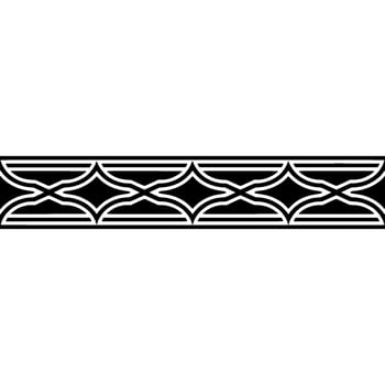 Geometric Border, Intricate Pattern, Classic , Monochrome Elegance vector