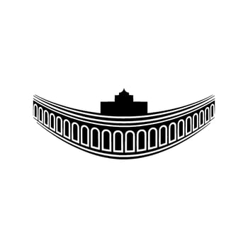 Architectural Silhouette, Minimalist Grandeur vector