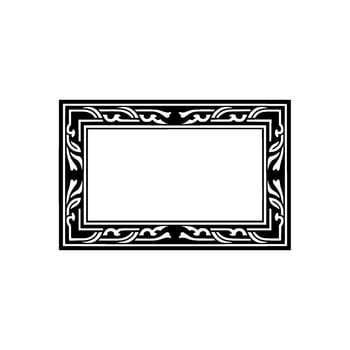 Ornate Black Frame,Vintage Elegance, Decorative Border, Elegant vector