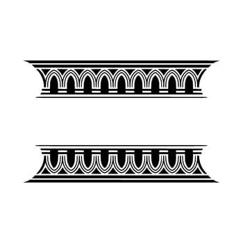 Art Deco Border Elements Elegant , Vintage Style, Pattern vector