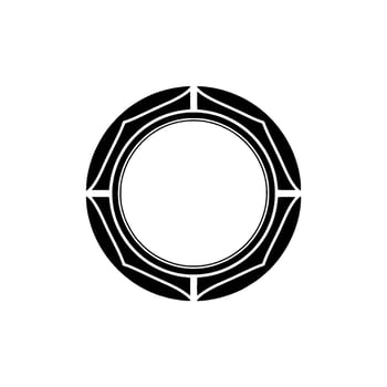 Geometric Circle Emblem,Minimalist, Abstract vector