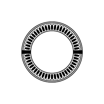 Elegant Circular Ornament, Minimalist, Decorative vector