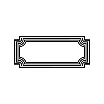 Geometric Deco Border, Minimalist, Minimalism vector