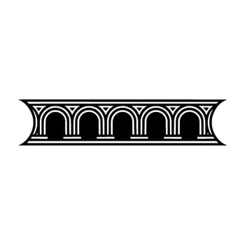Art Deco Archway,Geometric Ornamentation, Vintage - Linear vector