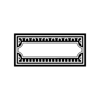 Art Deco Frame, Elegant Border, Vintage , Minimalist Style, Luxury vector
