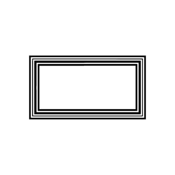 Minimalist Frame, Negative Space, Modern Element vector