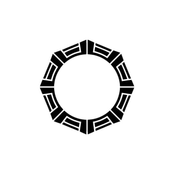 Geometric Portal,Abstract Symmetry, Minimalist vector