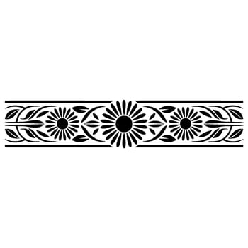 Elegant Floral Border, Vintage , Decorative Element, alternate version 11 vector