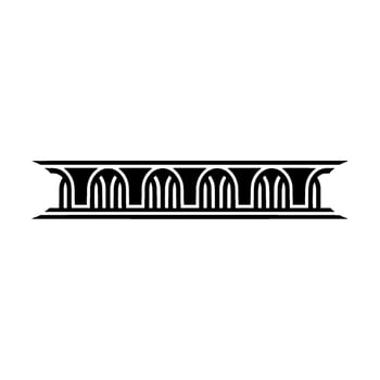 Art Deco Ornament Border, Geometric , Minimalist Style, Pattern vector