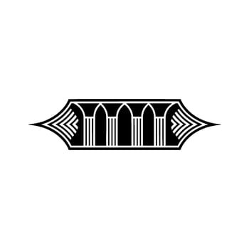 Art Deco Archway, Geometric Elegance, Minimalist vector