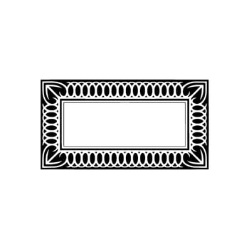 Elegant Border Frame, Vintage , Minimalist Composition vector