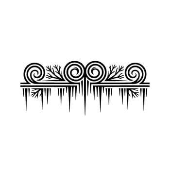 Geometric Tribal Border, Stylized Ornamentation, Ornament vector