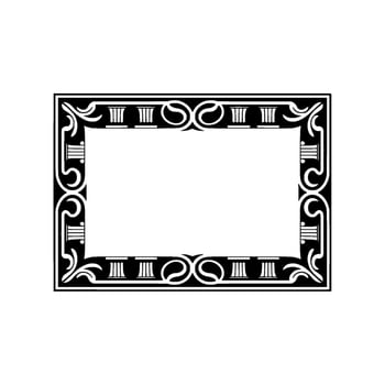 Art Deco Frame,Elegant Ornamentation, Vintage - Decorative vector
