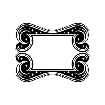 Art Deco Starburst Frame Elegant Vintage vector