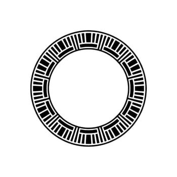 Geometric Circle Emblem, Minimalist , Circular Motif, Texture vector
