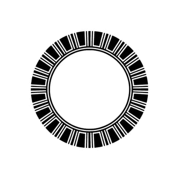 Geometric Circle Frame,Minimalist , Modern, Outline vector