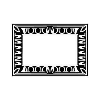 Art Nouveau Frame, Elegant Border, Vintage , Minimalist Composition vector
