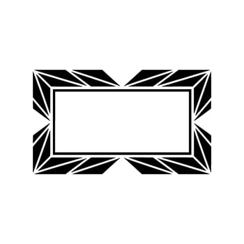 Geometric Frame, Sharp Angles, Minimalist vector