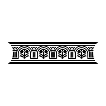 Ornate Corinthian Border, Vintage Element vector