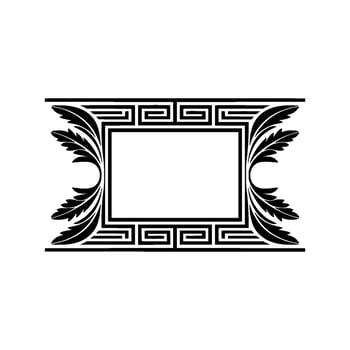 Art Deco Frame, Elegant Border, Vintage , Decorative Element - Floral vector