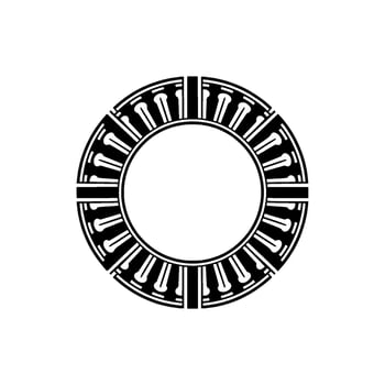 Geometric Portal, Minimalist , Circular Motif - Circle vector