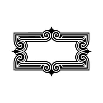 Art Deco Frame,Elegant Ornamentation, Vintage, Ornament vector