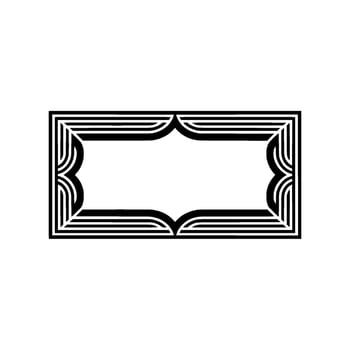 Art Deco Frame,Geometric Elegance, Minimalist, Pattern vector