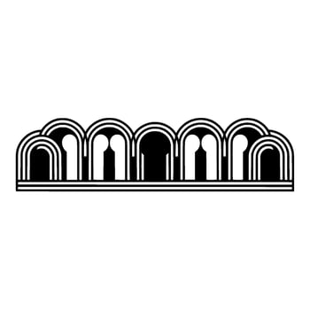 Streamlined Wave Border, Art Deco vector