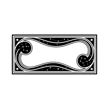 Celestial Frame Vintage Zodiac vector