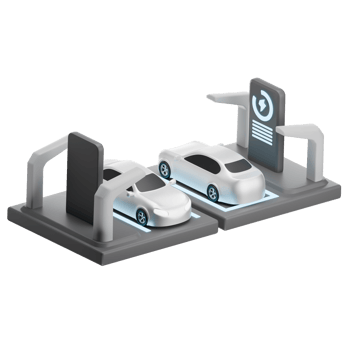 Dual Charging Zone 3D Illustration png