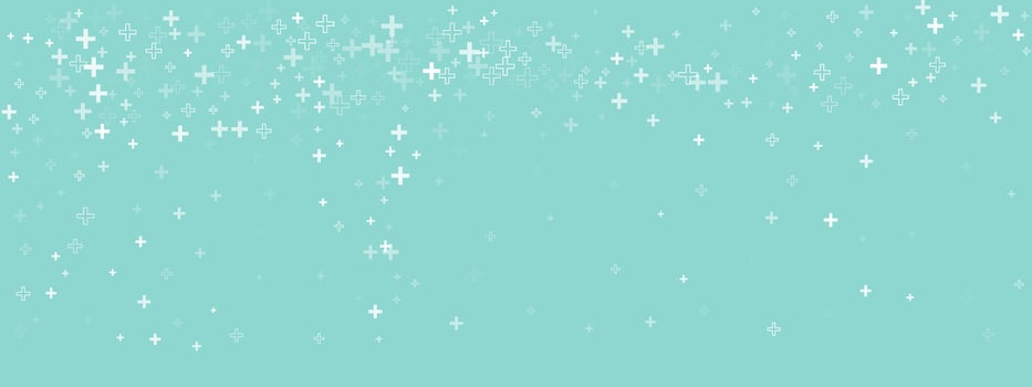 Minimal seamless plus pattern with medical and health sign for abstract green background. Hospital element or math symbol for paper or website. illustration. vector