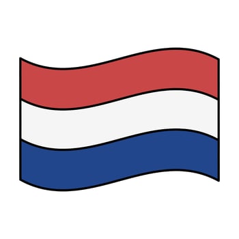 netherlands flag icon element illustration vector
