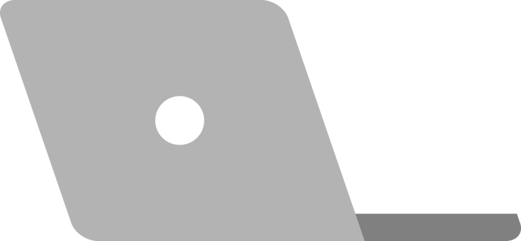 Gray computer laptop png