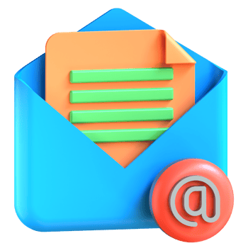 Email icon with a paper envelope and an envelope png