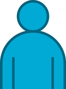 Blue profile people png