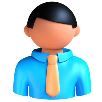 A man wearing a tie and a blue shirt png