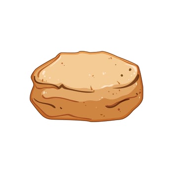 biscuit gingersnap cookie cartoon illustration vector