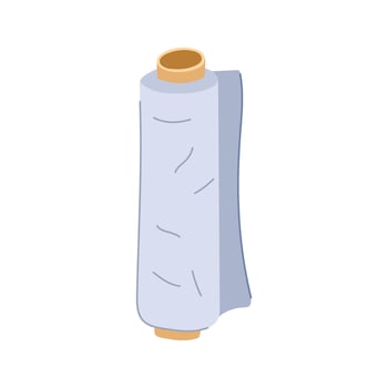 cling flexible film cartoon illustration vector