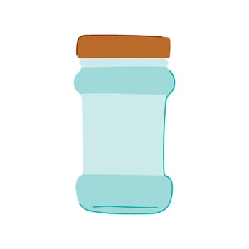 coffee ceramic jar cartoon item vector