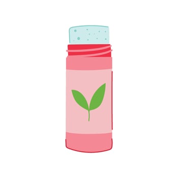 deodorant nontoxic eco friendly cartoon illustration vector