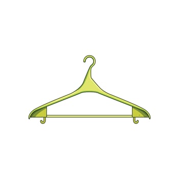 hanger versatile plastic cartoon illustration vector