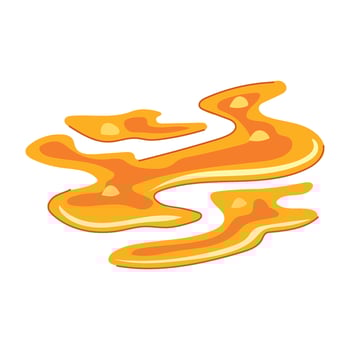 lava magma puddle cartoon element symbol vector