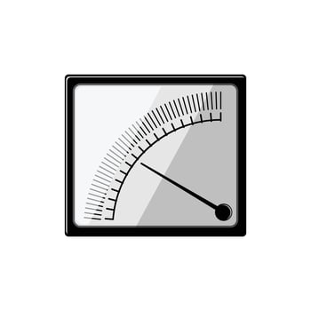watt device meter cartoon illustration vector