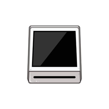 air pollution quality monitor cartoon element object vector