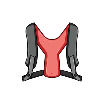 back comfort posture corrector cartoon element vector