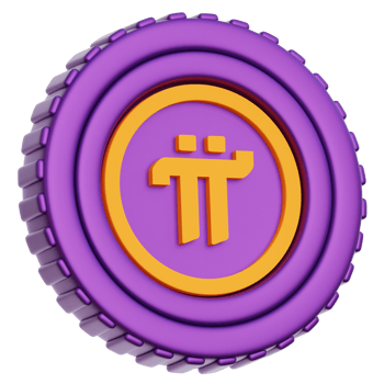 PI Coin 3d Illustration png