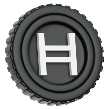 Hedera HBAR Coin 3d Illustration png