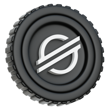 Stellar XLM Coin 3d Illustration png