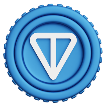 Toncoin Coin Crypto 3d Illustration png